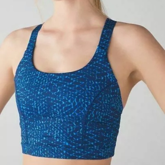 lululemon athletica Other - BNWT Lululemon Pure Practice bra 8 Blue SambaSnake